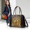 Ethnic Printed Ladies Handbags and Crossbody Bags--Large Capacity with Artistic Embossed Pattern Shoulder Bag