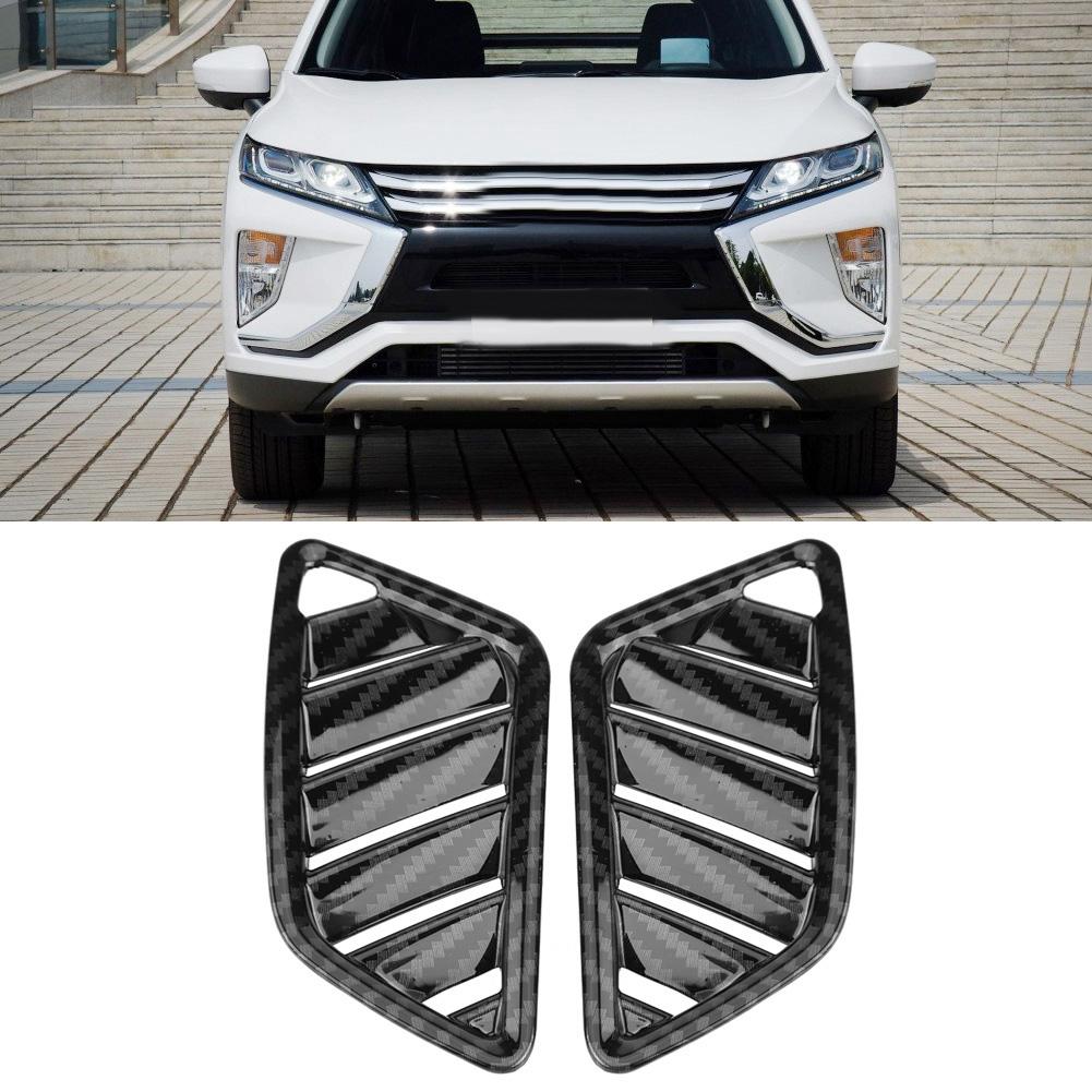2 шт. Накладки на верхние внутренние дефлекторы воздуховодов для Mitsubishi Eclipse Cross 17 18, карбоновое волокно