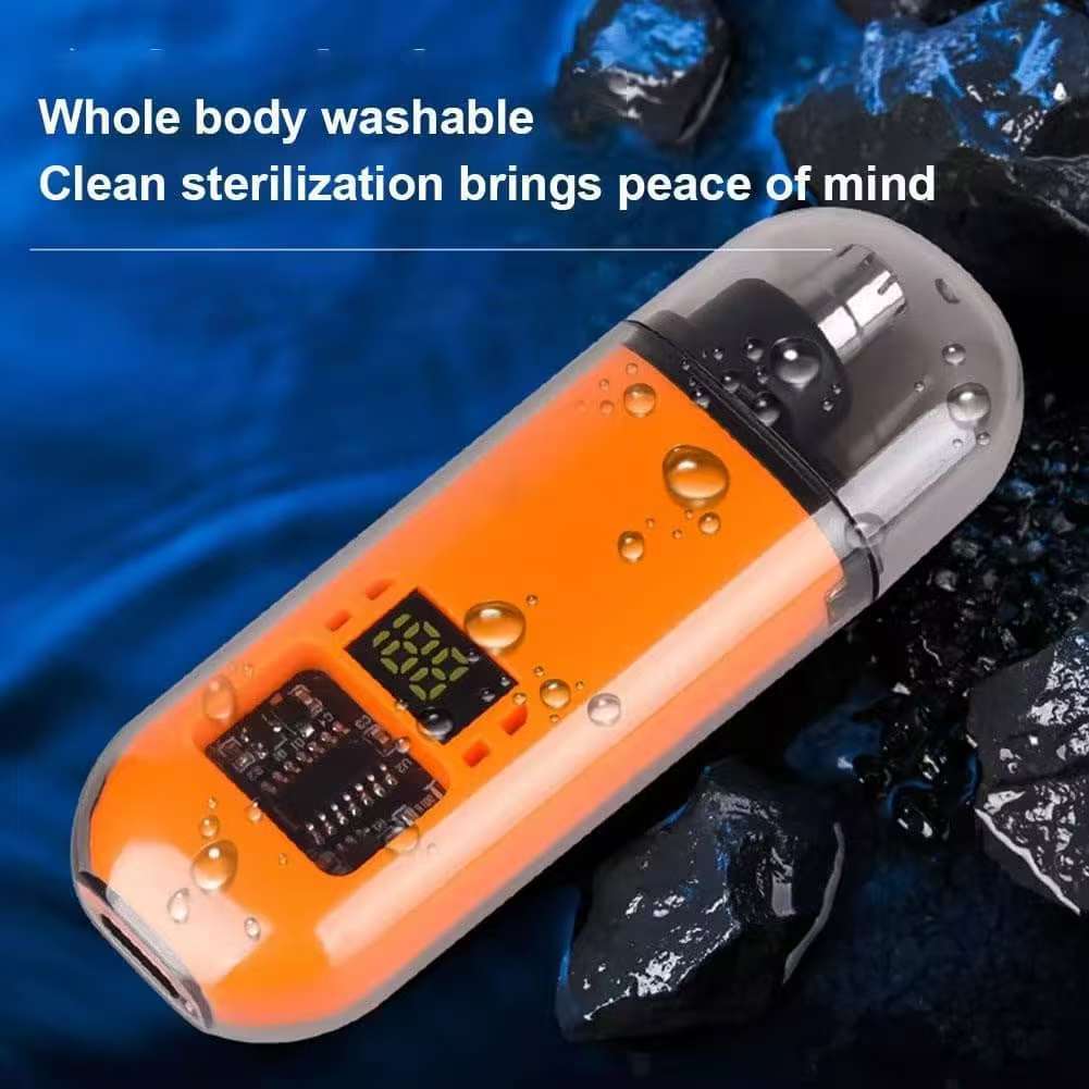 Электрический бытовой триммер для носа, чистка, удаление волос в ноздрях, перезаряжаемая цифровая бритва, круглая головка, съемный