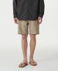 Back Satin Officer Shorts [Beige]