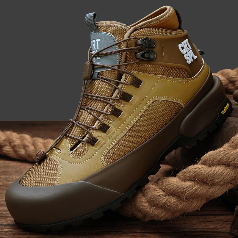 Модные осенне-зимние мужские базовые ботинки, модные высокие кроссовки, уличные кожаные боты, для отдыха, ходьбы, мужские ботильоны, удобные мотоциклетные ботинки