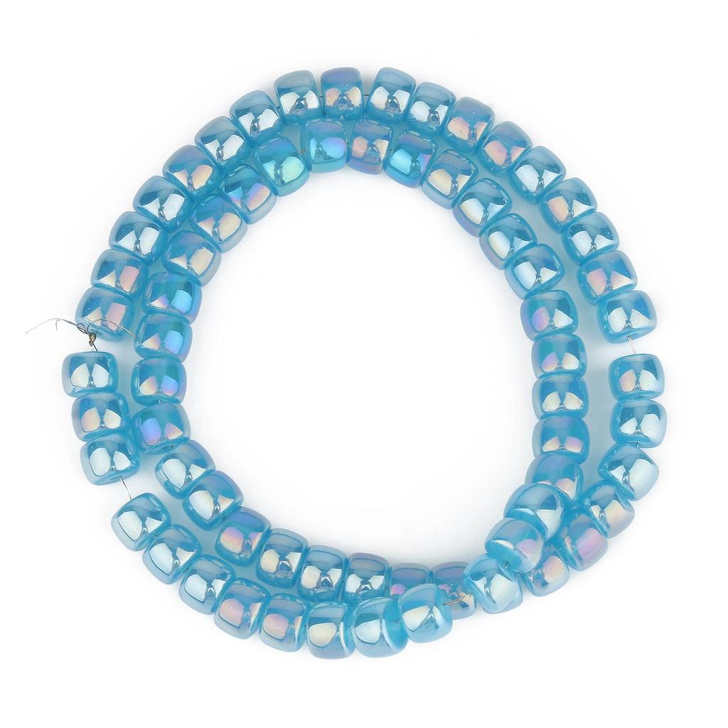 Natural AB Color Glass Crystal Multicolor Cylinder Beads For Handmade Diy Bracelet Jewelry 8x6mm