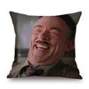 Funny Hilarious Art Nicolas Cage Dwayne Johnson Rock Smiling Face Meme Humorous Sofa Decoration Pillow Case Linen Cushion Cover
