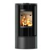 Дровяная стальная печь KRATKI ERIK Ø 150 5,5 кВт декоративная керамика SERPENTINO