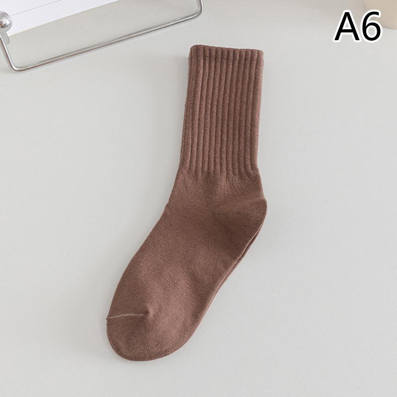 1 пара черно-белых женских носков, осенне-зимние носки среднего размера, корейские японские трендовые носки