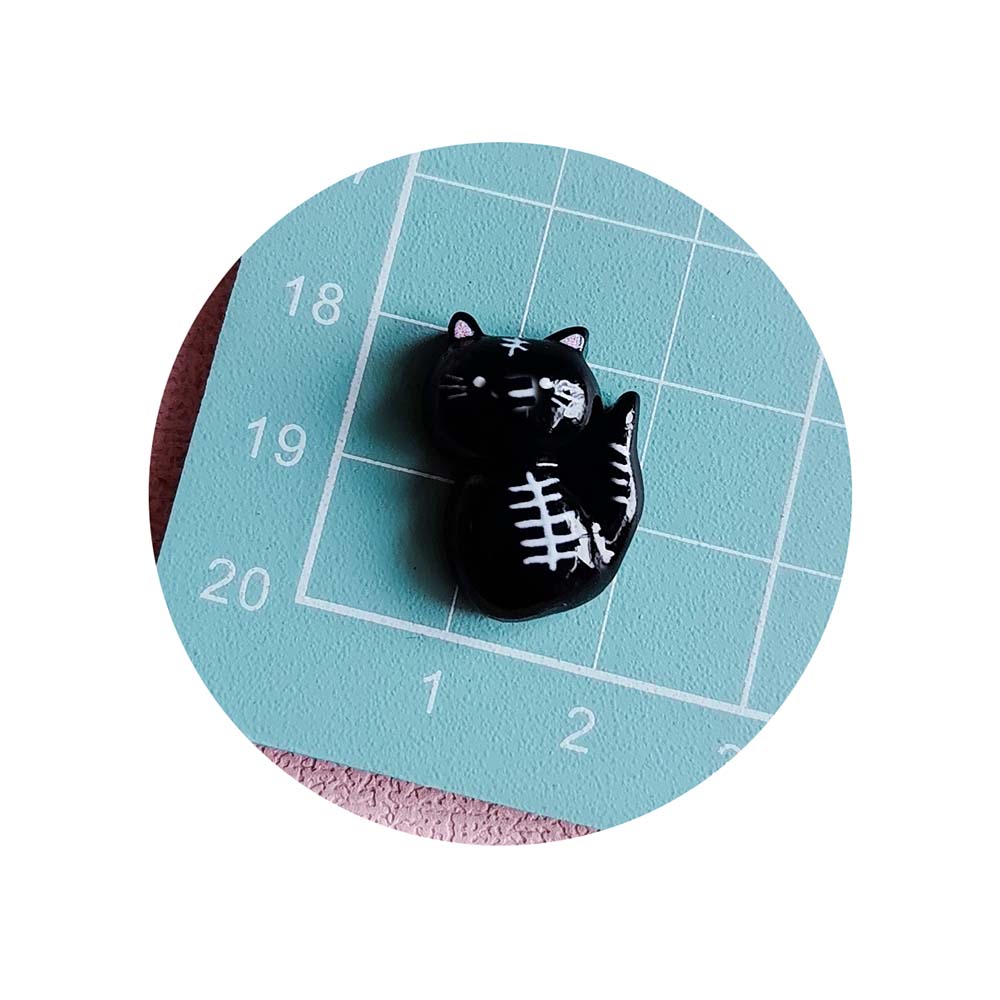 100Pcs Kawaii Cartoon Cat Flatback Resin Cabochons Scrapbooking for Phone Decoration DIY Jewelry Making Accessories
