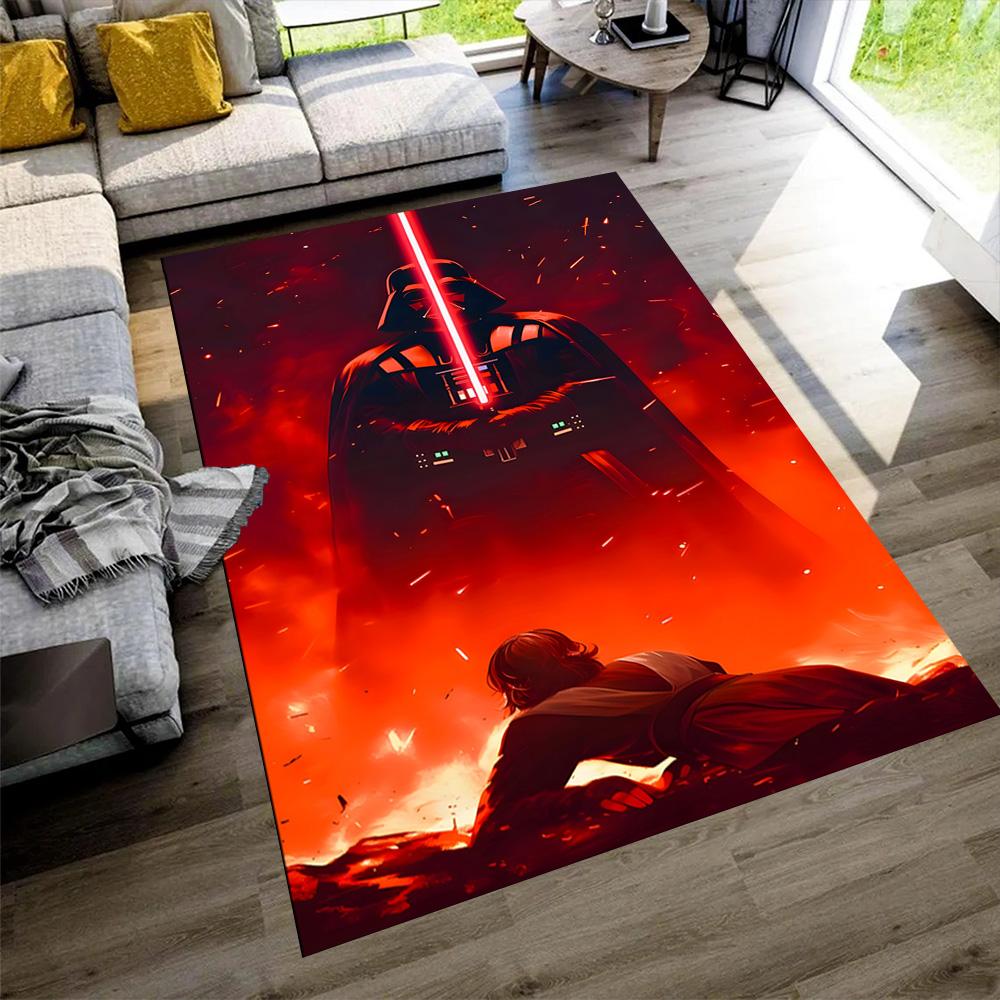 Star Wars Floor Rug Office Rug Suitable for Foyer Bedrooms Outdoor Game Room Anti-slip Rug Anime Office Decor Wedding Party Gift