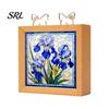 LED Night Light for Kids Acrylic Puzzle Light, 2-In-1 USB Royal Iris Bloom Jigsaw Lamp, Desktop Office DIY Creative Home Ambient Bedroom Living