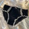 Plus Size Panties Cute Underwear Women's Panties Waist Lift Hip Sexy Breathable Bow Lace Triangle Briefs
