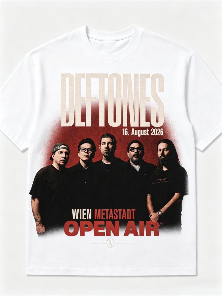 Унисекс Летняя Футболка Deftones РОК-ГРУППА Хлопок Круглый Вырез Пони Капа Уличная Роскошная Одежда Роскошная Одежда Копия Уличная