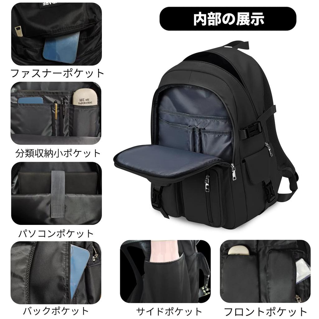 Рюкзак для женщин и 14 больших ПК для экскурсий [FANDARE] Девушки, Карманы, 2-слойный, Вместимость, Хранение 15,6-дюймового, Мужской, Стильный, Унисекс,