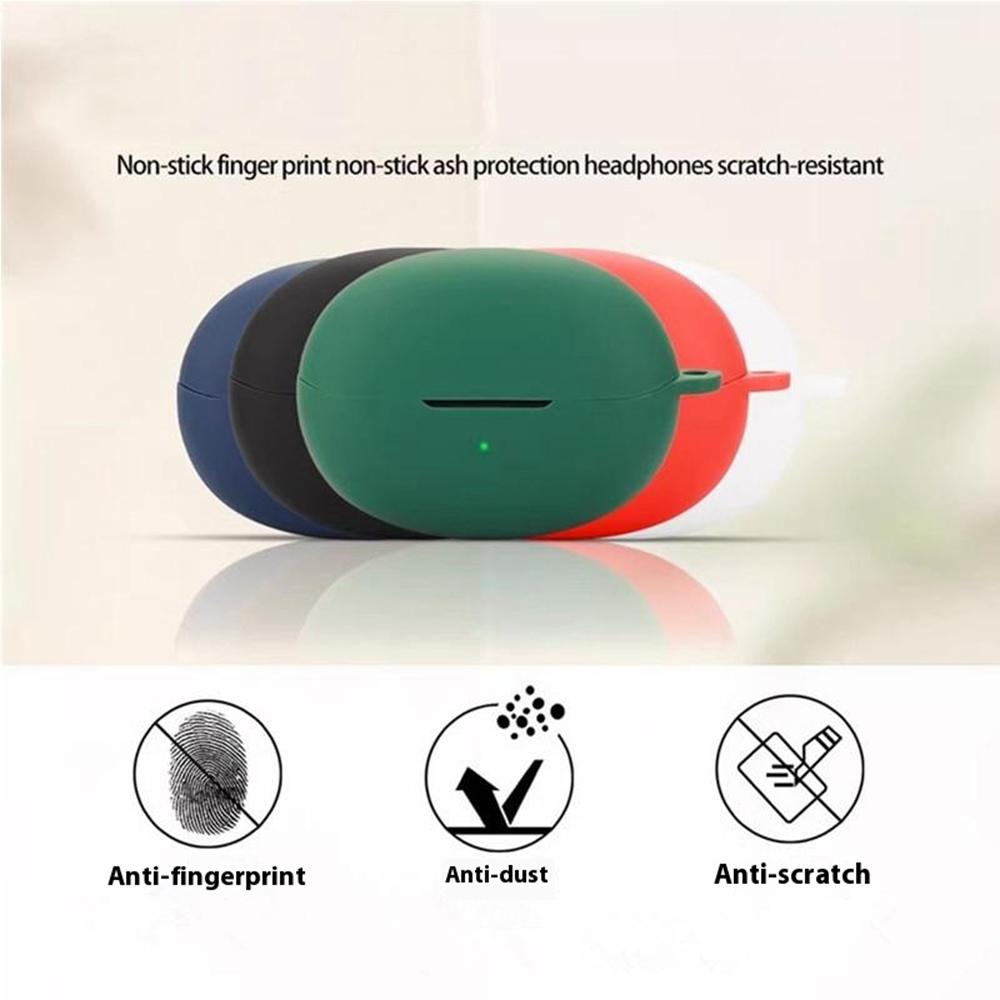 Чехол для Bluetooth-совместимых наушников QCY Crossky C30, мягкая силиконовая крышка с пряжкой против потери