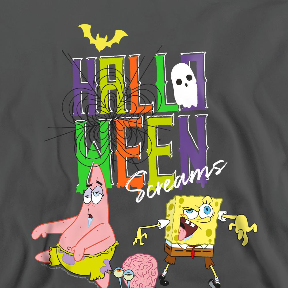 SpongeBob SquarePants Unisex Adult Screams Halloween Sweatshirt