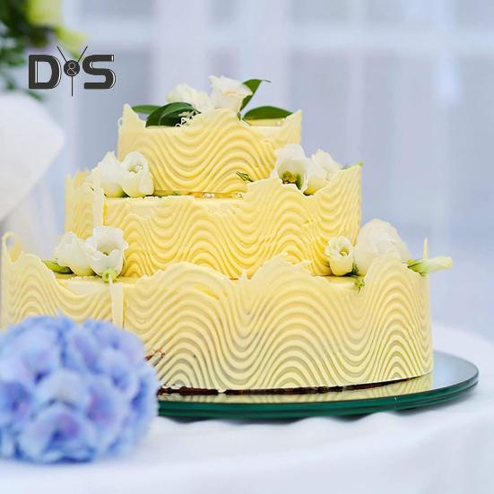 2 шт. акриловые тарелки для торта, нелипкие, прочные, универсальные, прозрачные круглые диски для торта с масляным кремом для сервировки торта