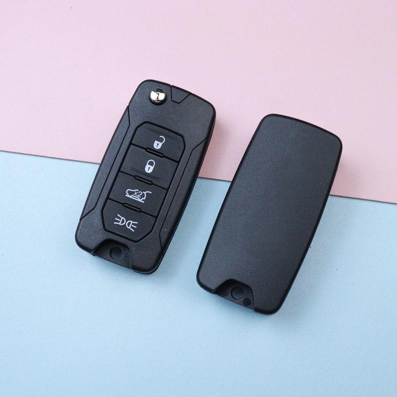 2 3 4 Buttons Car Key Housing Key Case Shell for Jeep Renegade Compass Patriot Liberty Wrangler Renegade 2015 2016 2017 2018