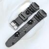 Для Casio AE-1200 F-108WH SGW-300H W-216H AEQ-110W Силиконовый резиновый сменный ремешок для часов 25x18 мм Выпуклый полимерный ремешок для часов