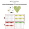 DIY Heart Shape Breathing Lamp Kit LED Circuit Board 4V 6V Electronic Solder Assembly for Electronics Student Project