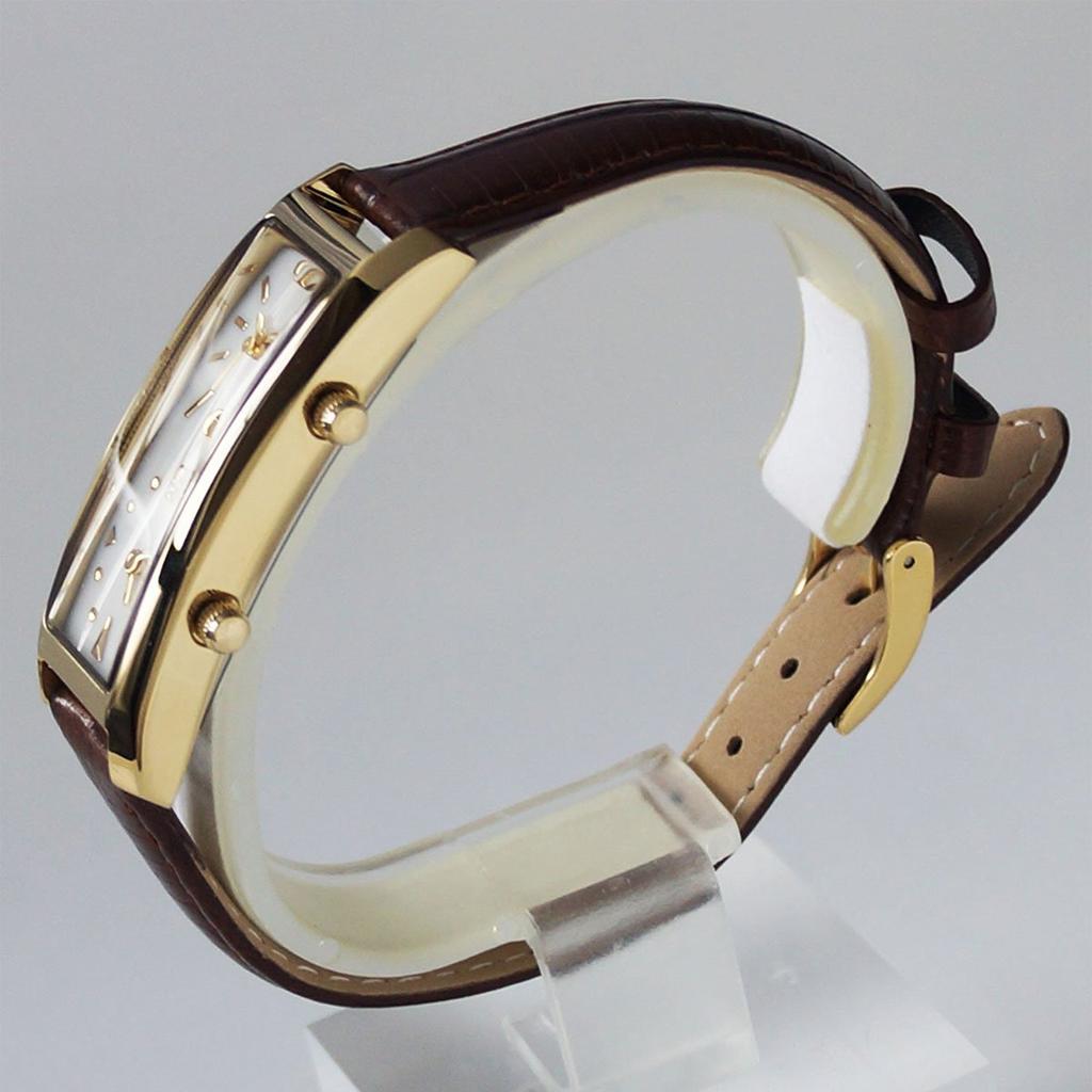 GRANDEUR Dual Time Watch Limited Ремень из коровьей кожи с тиснением под крокодила GSX048W9 Коричневый [GRANDEUR] Женский / Цвет