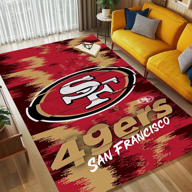 49Ers Logo Living Room Nonslip Area Rug Soft Carpet For Bedroom Game Playroom Sofa Office Home Decor Doormat Christmas Gift C10259