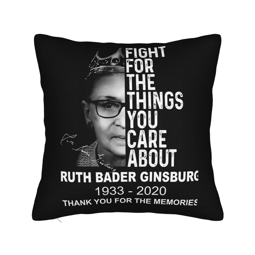 Notorious RBG Ruth Bader Ginsburg Quote Feminist Square Pillow Case Polyester Cushions for Sofa Funny Cushion Covers