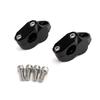 Bruce & Shark 7/8" Billet Handlebar Risers, Black, for Motorcycles, ATVs, and Quads