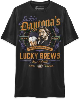 Чем мы занимаемся в тени Джеки Дейтона Обычный человек Бармен Lucky Brews Барная рубашка Ретро Винтаж Унисекс Классическая футболка