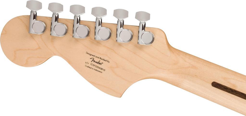 Squier by Fender Электрогитара Squier Squier Maple White Torino Red Мягкий чехол в комплекте Sonic™ Mustang®, накладка на гриф, пикгард,