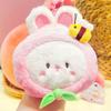 Plush Coin Jinnew Hamyon Kalit uchun zanjircha Yoqimli Multfilm Dizayni Zamonaviy Kalit Aksessuarlari uchun