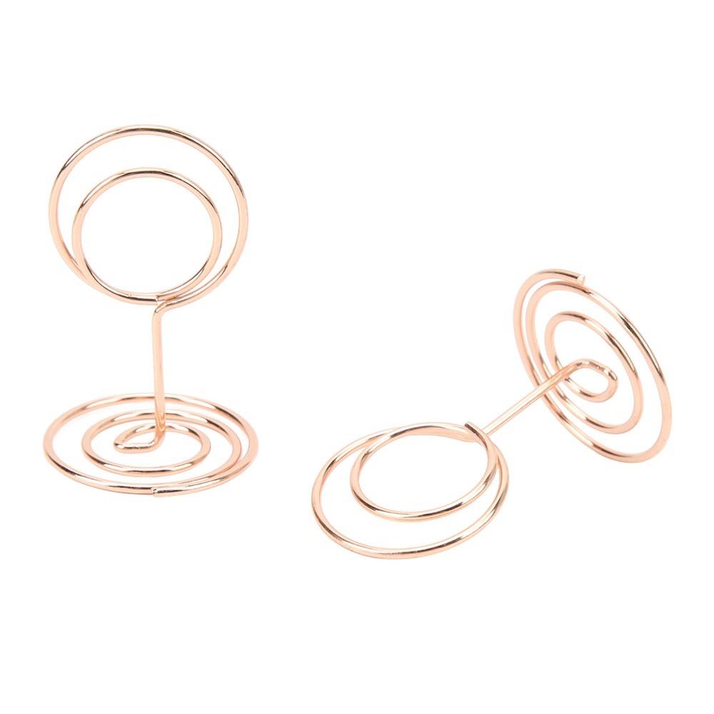 20Pc Gold/Rose Gold Table Number Stands Stable Place Card Holder Picture Holder Wedding Party