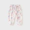 David Bella children's mosquito repellent pants summer clothes, girls' antibacterial and mite resistant pants, boys' baby leg binding pants