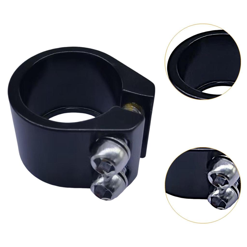 Bicycle Seat Tube Clamp 28.6 Mm High Performance Lightweight Cycling Spare Part Replace Aluminum Alloy Road Bike Seatpost Clamp