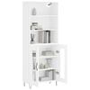 VidaXL Highboard White 69.5x34x180 Cm Engineered Wood 3189309