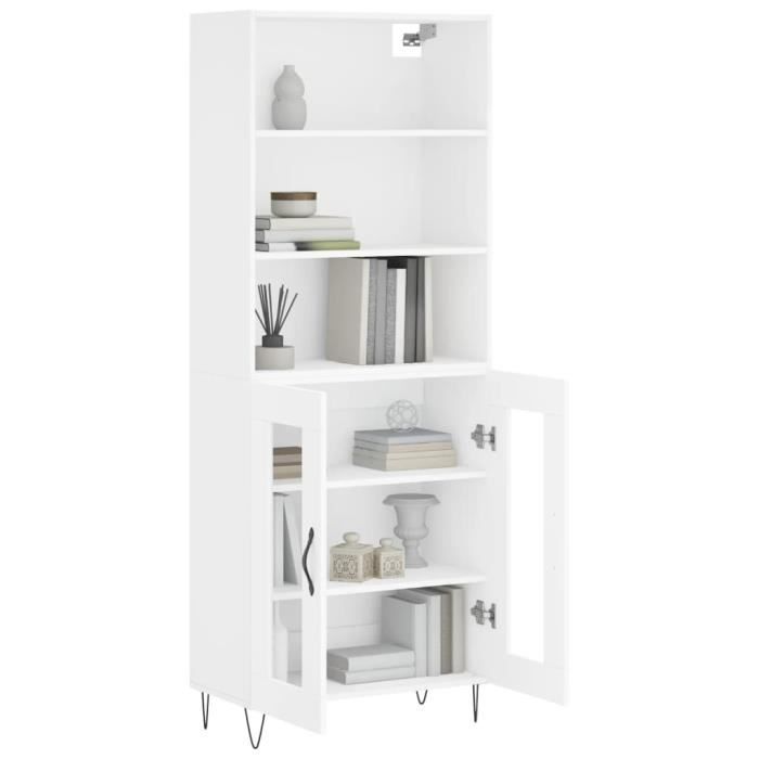 VidaXL Highboard White 69.5x34x180 Cm Engineered Wood 3189309