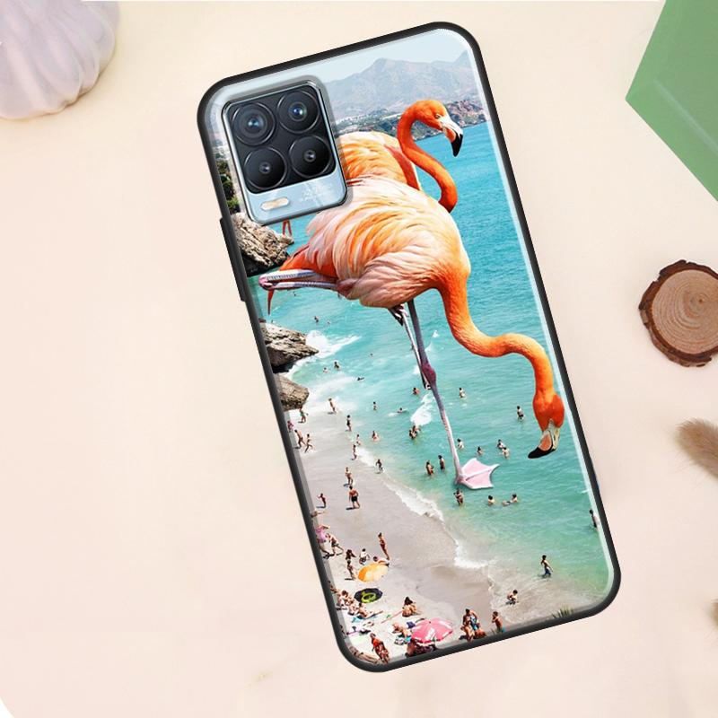 Pink Red Flamingo Case For Realme 15 Pro GT7 GT6 C75 C65 C67 C61 C53 C55 C51 C35 C63 C71 11 12 13 14 Pro Plus