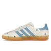 Adidas Gazelle Indoor светло-голубые цветочные вышитые женские кроссовки кремово-бежевые облачно-белые IF4491