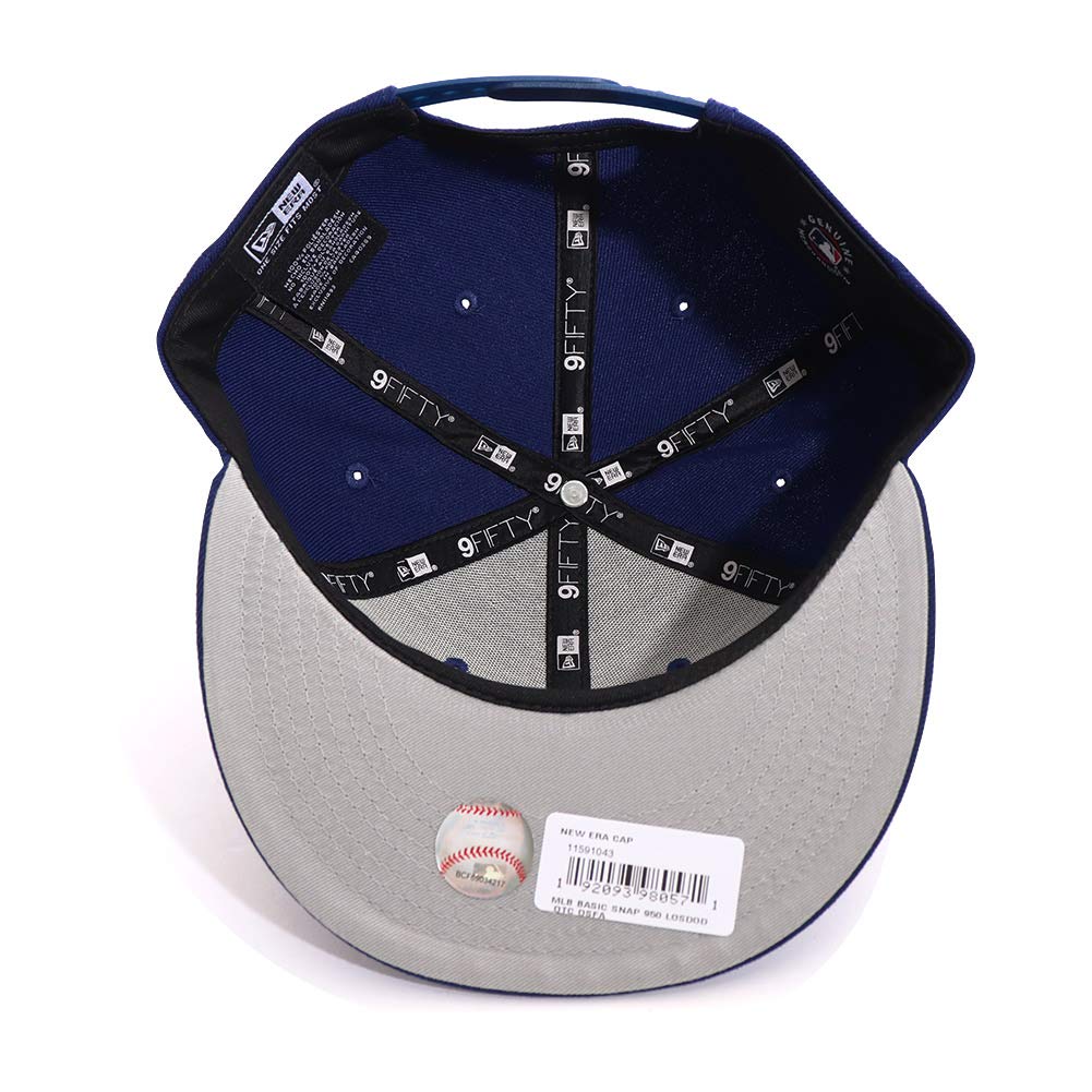 [New Era] 9FIFTY MLB BASIC SNAP LOSDOD OTC Los Angeles Dodgers Cap Hat Unisex Snapback (ONE SIZE, BLUE (11591043))