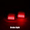 2Piece/Set 12V Rear Towing Trailer Tail Light 16 LED 10m Cable 7 Pin Universal Brake Stop Waterproof License Number Plate Lamp