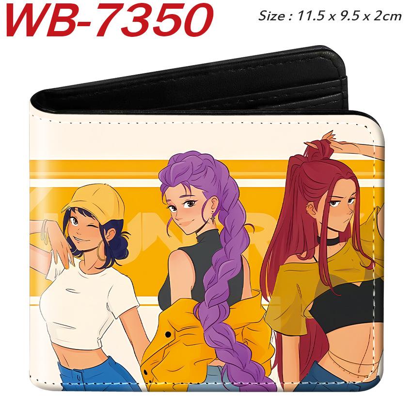 K-Pop Demon Hunters Wallet PU Leather Bifold Short Anime Purse for Women Girls