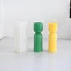 Geometric Stripe Cylinder Candle Silicone Mold for DIY Creative Handmade Candles & Cake Baking