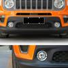 Front Side Bumper Fog Light Lamp Covers Accessories Chrome for Jeep Renegade 19+