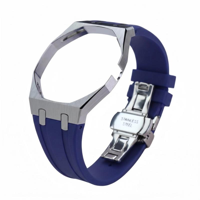 Корпус часов из нержавеющей стали Силиконовый ремешок Мод-комплект Для Swatch X AP Royal Pop Карманный сменщик на часы Персонализированные аксессуары 7