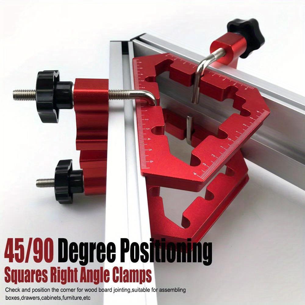 Triangular Fixed Clamp Woodworking Right Angle Ruler 90° Positioning Block Right Angle Clamp Ruler Woodworking Tools