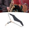 Saxophone Neck Strap Leather Breathable Adjustable Y Shape for Sax with Metal Swivel Snap Hook