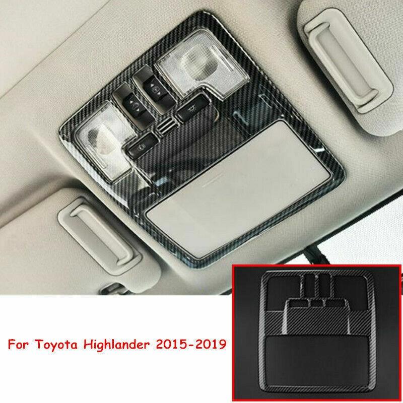 Накладка на плафон переднего освещения из углеродного волокна для Toyota Highlander 2015-2019