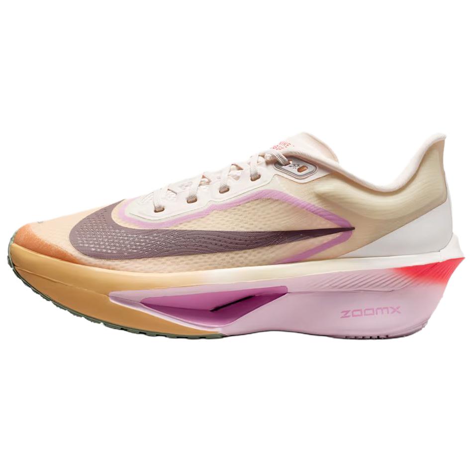 Nike Zoom Fly 6 Поддержка Отскок Светоотражающие Беговые Кроссовки Женские Розово-Оранжевые FN8455-106