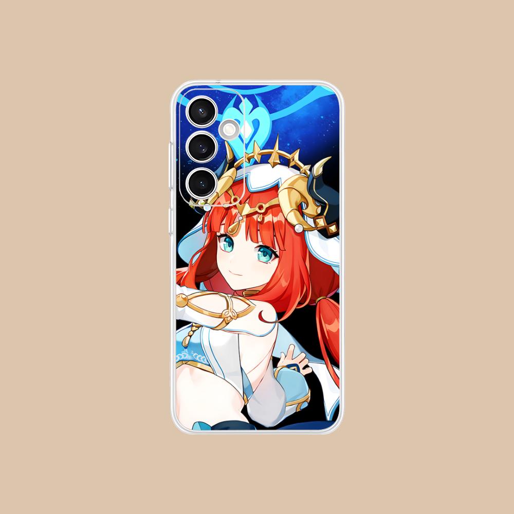 Игровой чехол GI Nilou Clear для мобильного телефона Samsung Galaxy S25 S24 S23 S22 S21Plus FE Ultra Разноцветная крышка