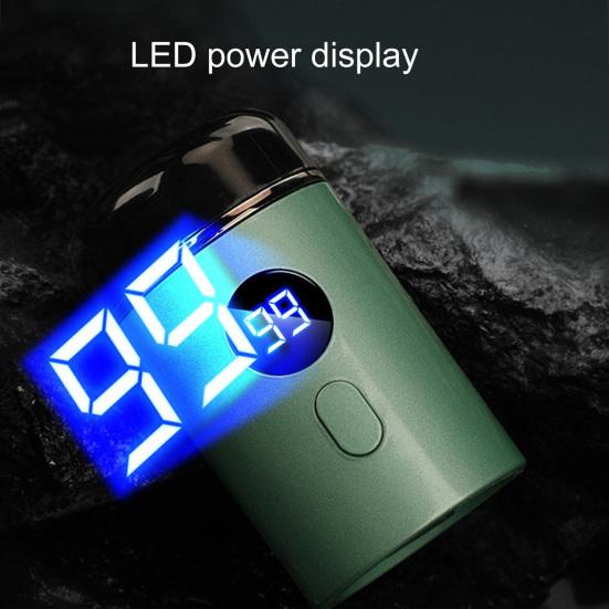 Мини портативная электробритва водонепроницаемая быстрая зарядка цифровой дисплей батареи USB перезаряжаемая острое лезвие