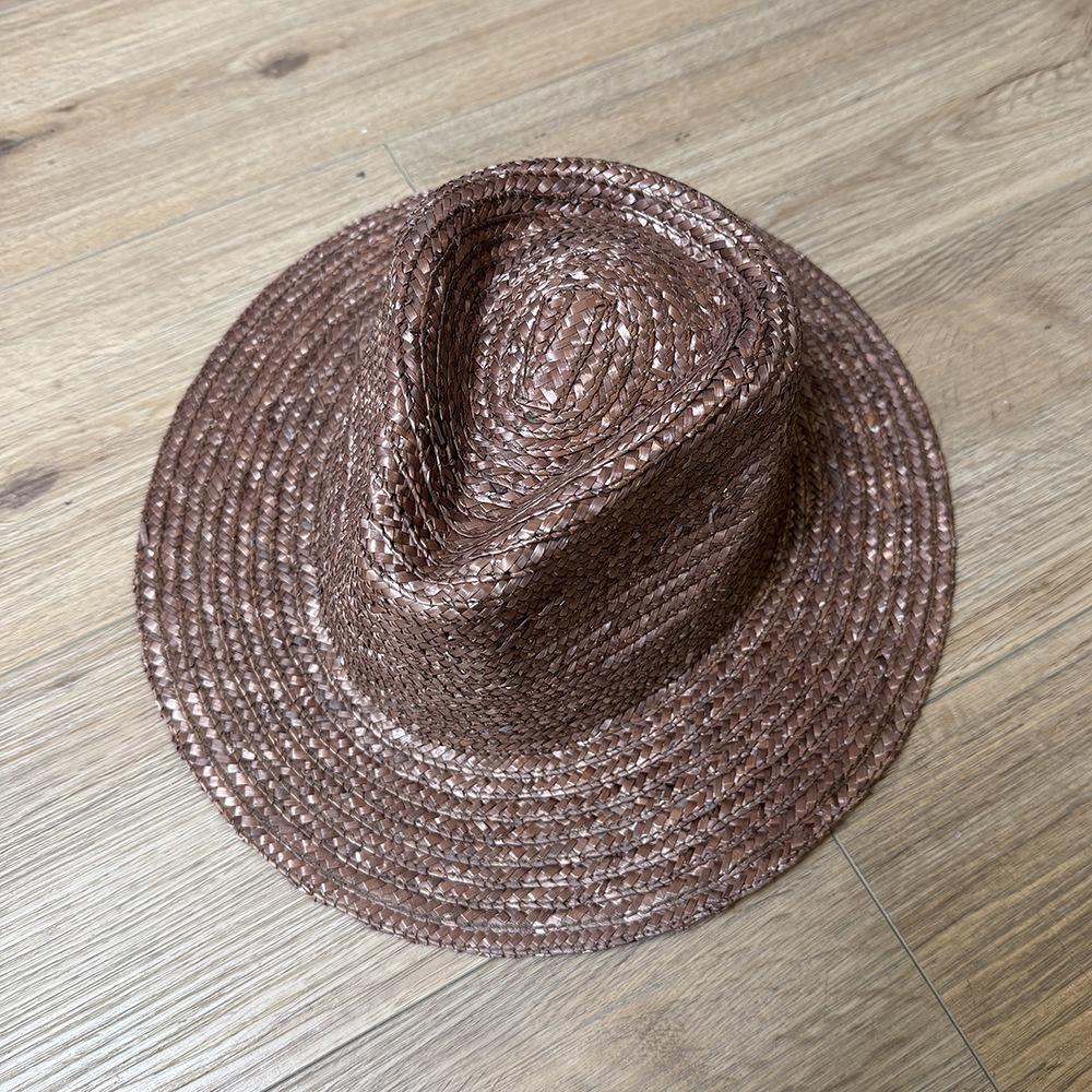 Women Panama Straw Hats Handmade Straw Panama Hats Simple Bare Sun Hats