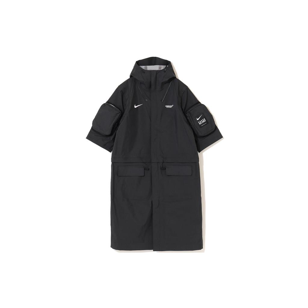 Nike Multifunctional Detachable Combination Waterproof Hooded Jacket With 3D Pockets Men Jacket Black NUZ4301