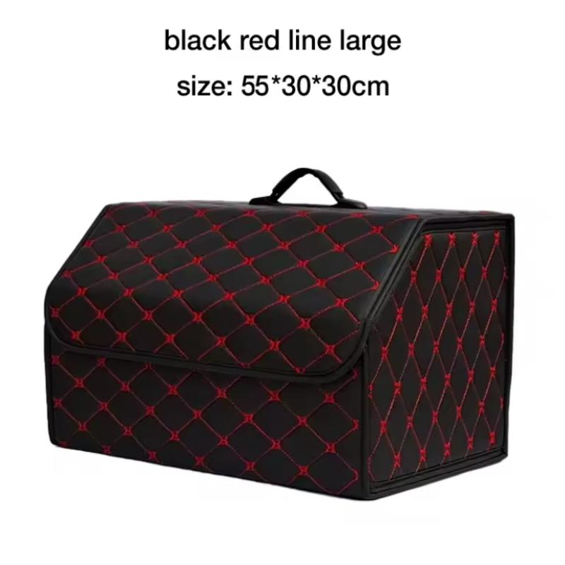 Car storage box car trunk storage storage box leather storage box box folding multi-functional car supplies travel outing